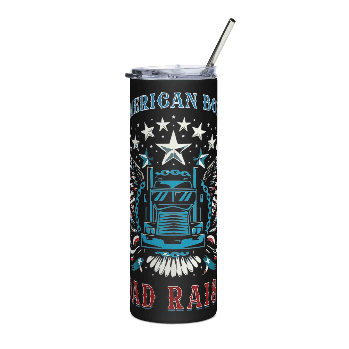 Trucker steel tumbler Road Rised
