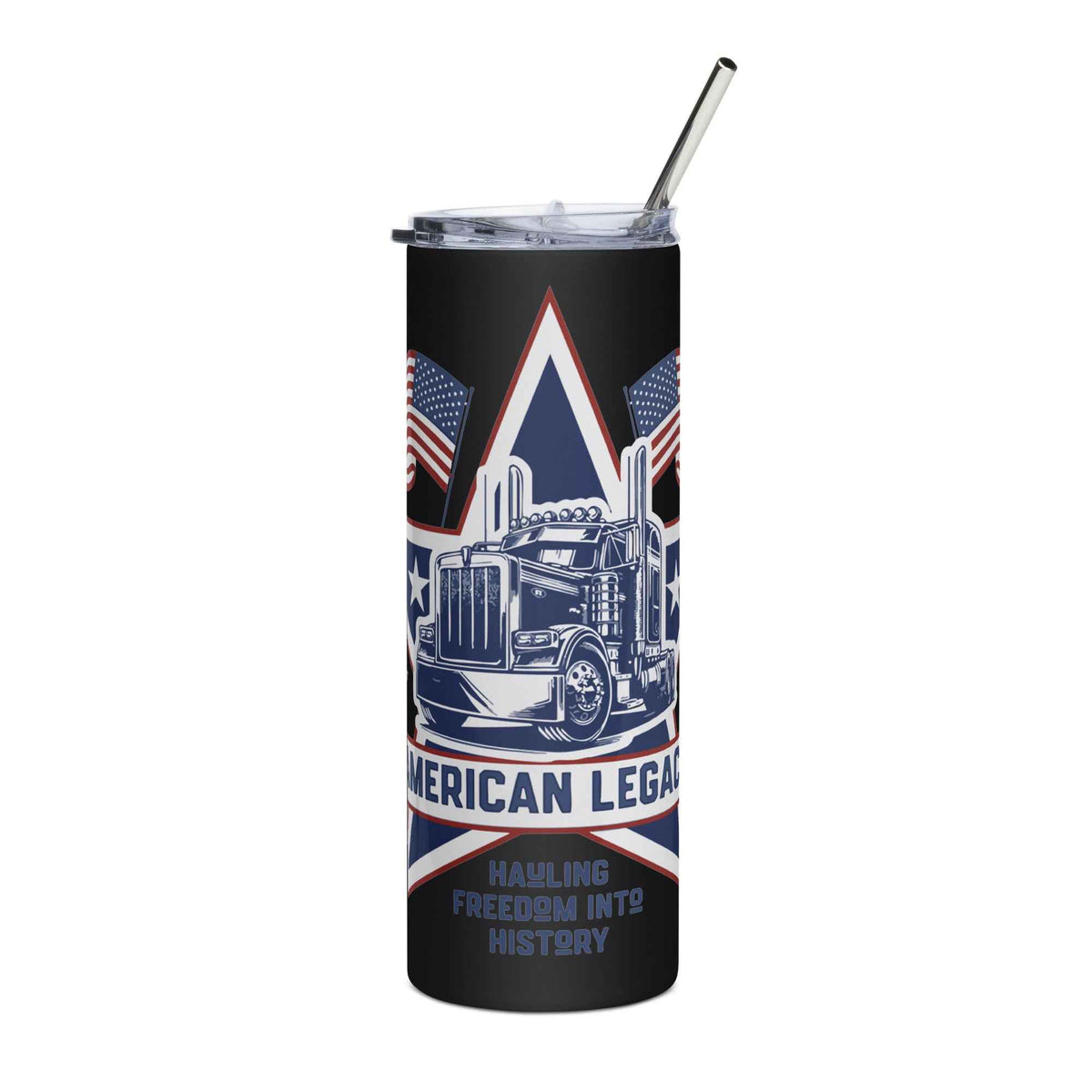 Trucker steel tumbler American Legacy