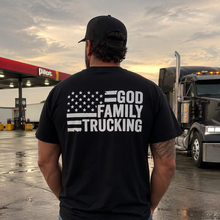 GOD, FAMILY, TRUCKING T-SHIRT