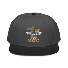 Trucker Flat Brim hat USA Highway Legend