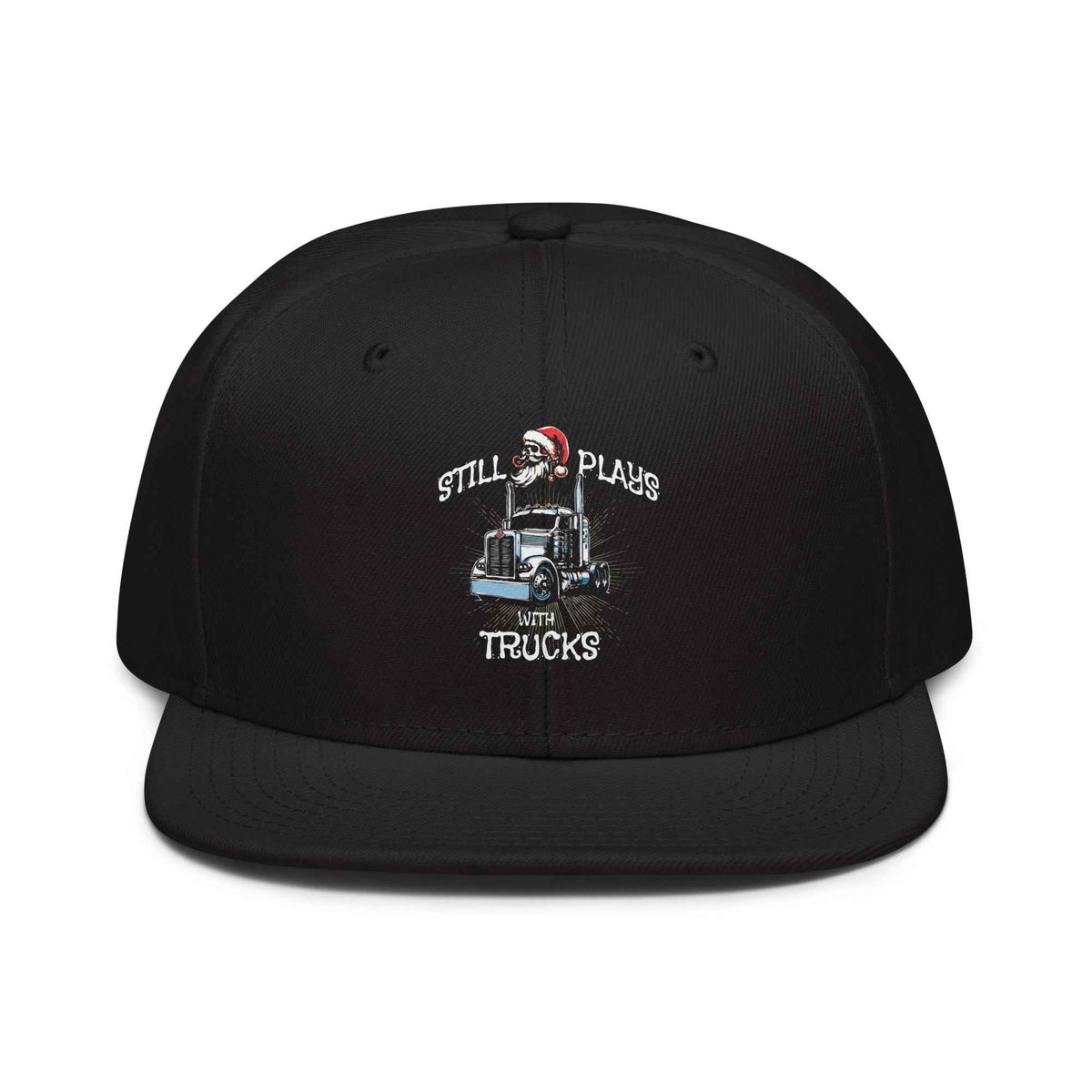 Trucker Flat Brim hat Still Plays With Trucks