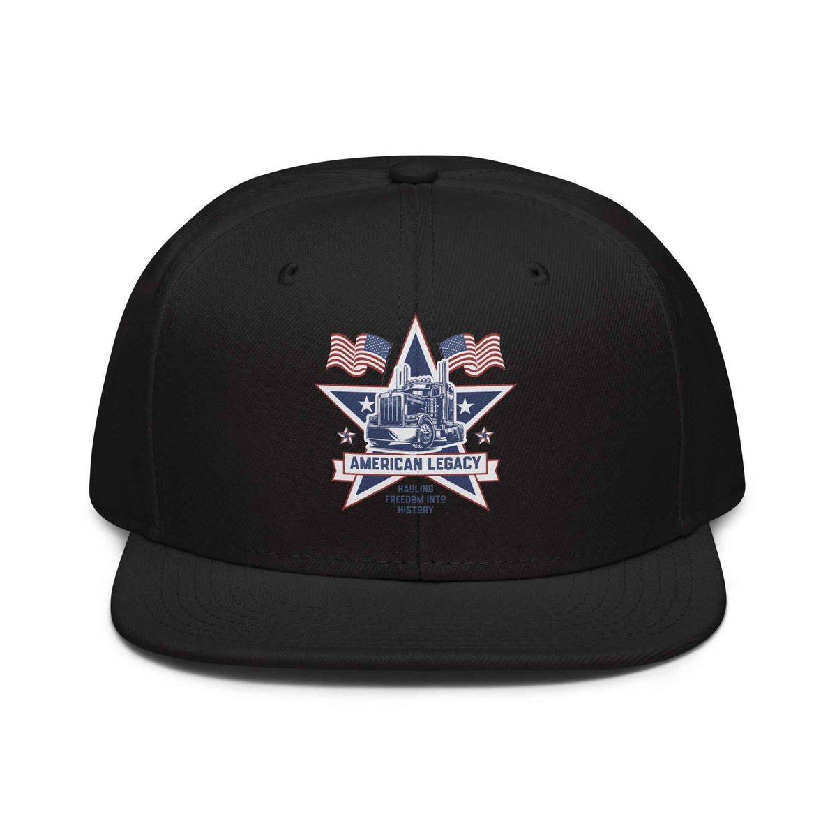 Trucker Flat Brim hat American Legacy