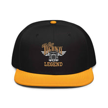 Trucker Flat Brim hat USA Highway Legend