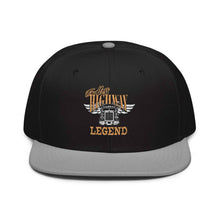Trucker Flat Brim hat USA Highway Legend