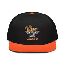 Trucker Flat Brim hat USA Highway Legend