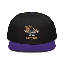 Trucker Flat Brim hat USA Highway Legend