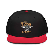 Trucker Flat Brim hat USA Highway Legend