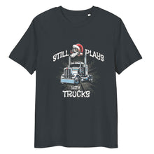 Long Sleeve Trucker t-shirt Still Plays with Trucks