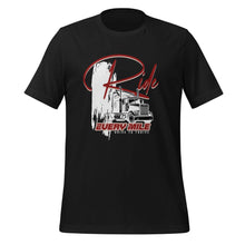 Trucker t-shirt Ride Every Mile Black